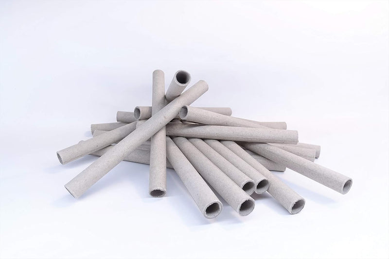 8 x 10 x 120mm Papphülse, Grau, parallel gewickelt, pyro paper tubes, Papierhülse, cardboard tubes,
