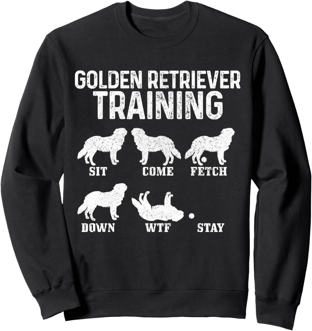 Golden Retriever Training Lustiger Hund Golden Retriever Mom Dad Sweatshirt