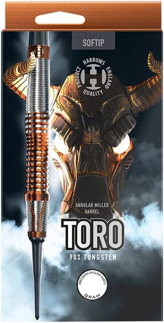 Harrows Soft Darts Toro 90% Tungsten Softtip Dart Softdart Hochwertiger Tungsten Dart mit Schäften u