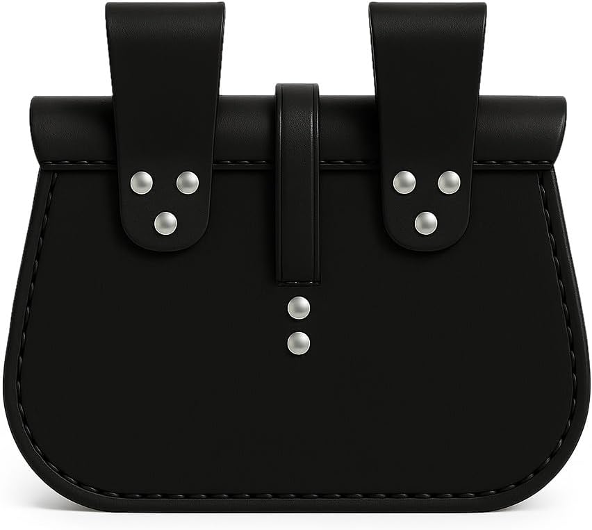 Leonardo Carbone® Unisex Tasche Wikinger Gürteltasche Alba | Geprägte Klappe | Robuste Gürtelschlauf