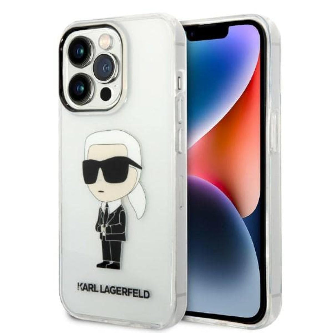 KARL LAGERFELD KLHCP14LHNIKTCT Hülle für iPhone 14 Pro 6,1" transparent hardcase
