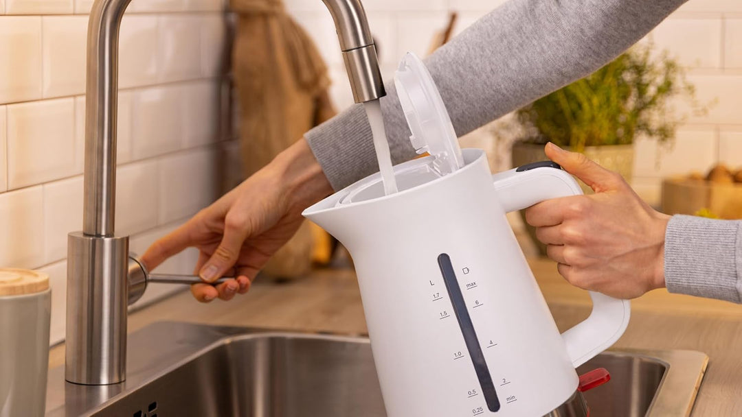 Bosch 1,7 l 2400 W Weiss Kunststoff Wasserstandsanzeige Drahtlos Kalkfilter