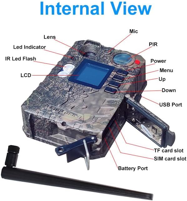 BolyGuard 4G Trail Cam 36MP 2,7K Wildkamera Wildkameras mit Nachtsicht, bewegungsaktiviert, wasserdi