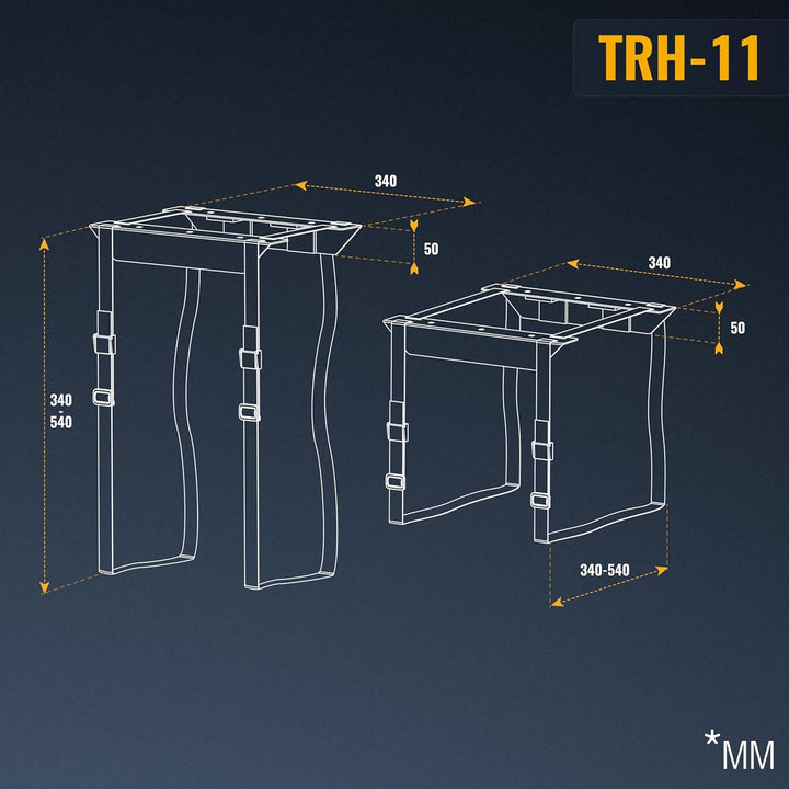 RICOO PC Rechner Halterung für Untertisch Schreibtisch Computer Montage TRH-11 CPU Gehäuse Halter bi
