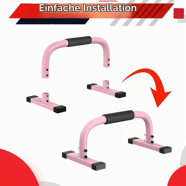 Parallettes Bars, Parallettes Liegestützgriffe Calisthenics, 300Kg/661lbs Push Up Stand Bars Equipme