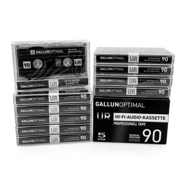 GALLUNOPTIMAL UR90 Audiokassetten 90 min. Leerkassetten 20er Pack