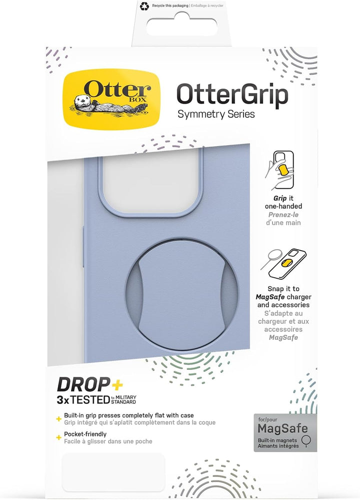 OtterBox OtterGrip Symmetry Hülle für iPhone 15 Pro für MagSafe, Sturzsichere, schützende Hülle mit