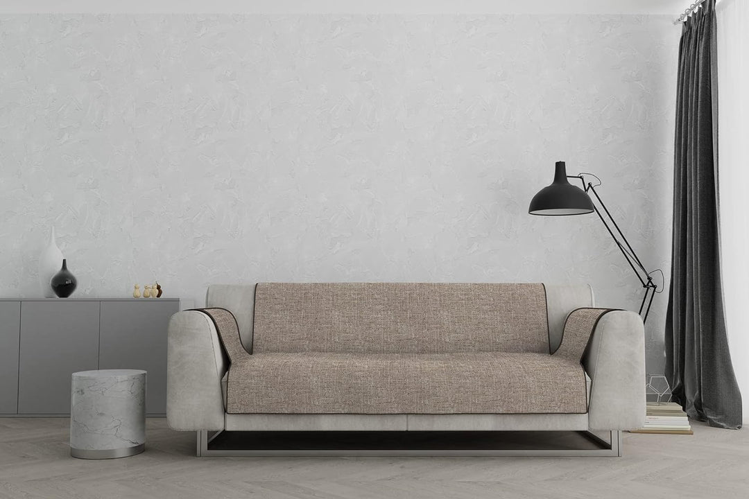 Komfort-Antigleiten-Sofa-Decke,3 Plätze, Braun 3 Plätze Braun, 3 Plätze Braun