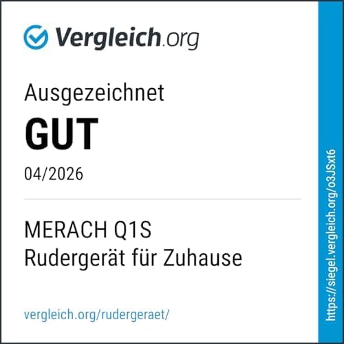 MERACH Rudergerät für Zuhause Q1S, Leises Magnetisches Rudergerät, 16 Widerstandsstufen, per App Ver