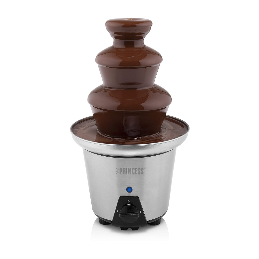 Princess Schokoladen Brunnen XL - 3 Ebenen, Warmhaltefunktion, PFOA Frei, 0,7 Liter, 90 Watt, 292998