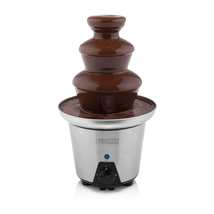 Princess Schokoladen Brunnen XL - 3 Ebenen, Warmhaltefunktion, PFOA Frei, 0,7 Liter, 90 Watt, 292998