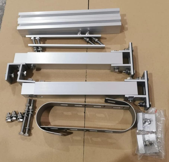 Balkonkraftwerk Montageset für 1x Solarmodul - Solarmodul Halterung verstellbare Halterung/Befestigu