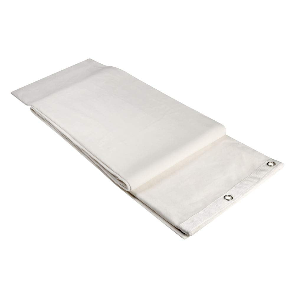 Adam Hall Accessories 0160 X 53 WH - Bühnenmolton B1 mit brünierten Ösen, gesäumt, 5 x 3 m, creme