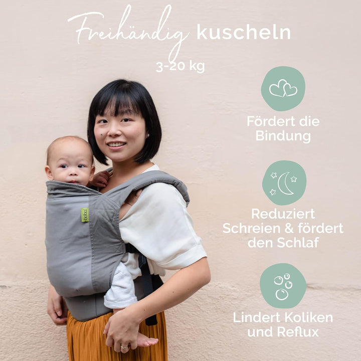 Boba Babytrage Classic Carrier Dusk - Babytragetasche im Rucksack Stil – Tragen Sie Ihr Kind auf dem