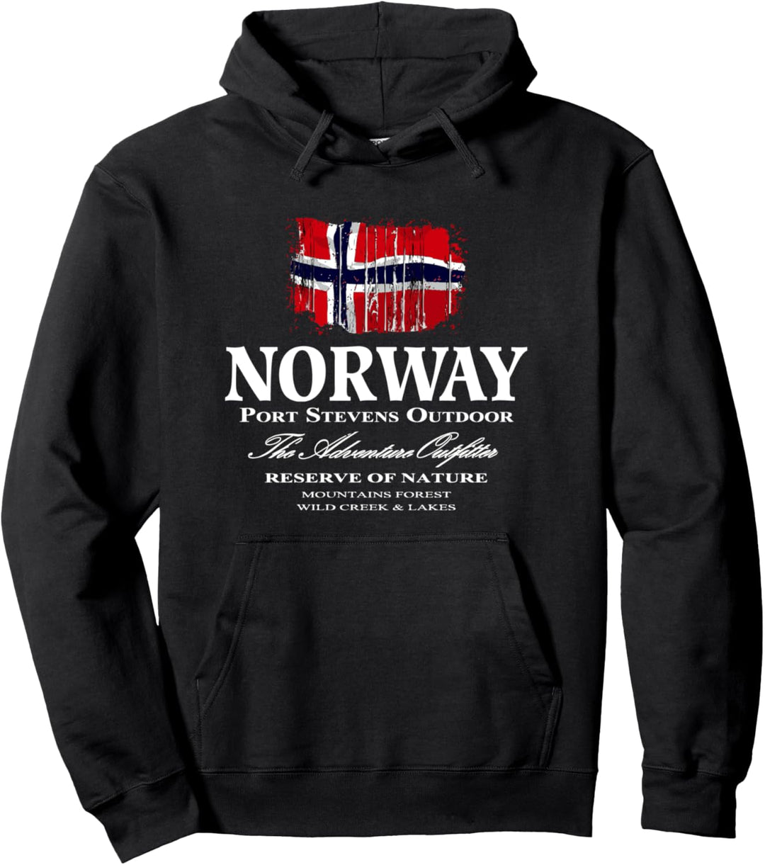 Norwegen Norwegische Flagge Fahne Norway Norge Pullover Hoodie