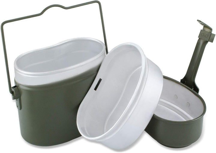 Black Snake® Bundeswehr Essgeschirrset Essbesteck + BW Aluminium Kochgeschirr