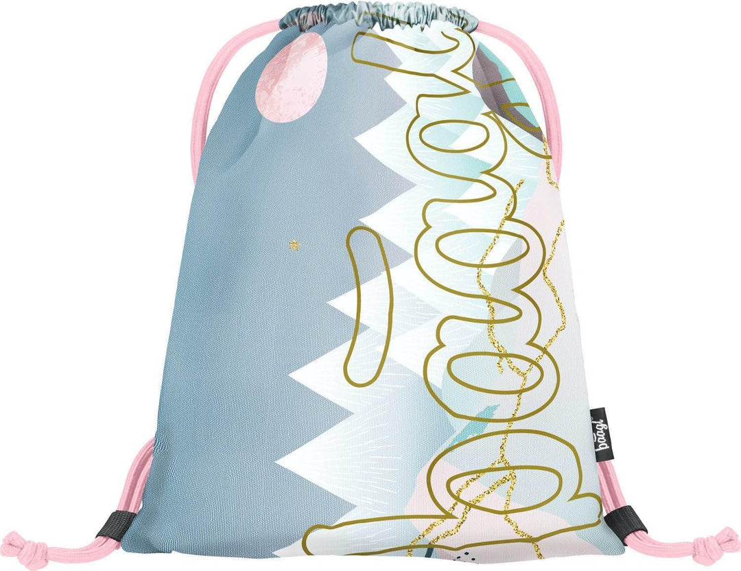 Baagl Schulrucksack Set Mädchen 5-Teilig, Schultasche ab 3. Klasse, Grundschule Ranzen mit Brustgurt