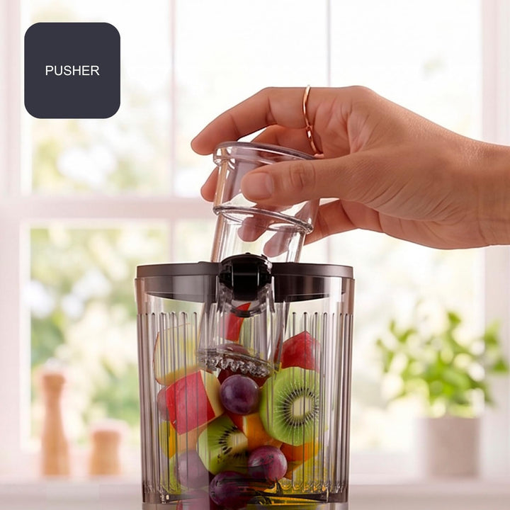 Black+Decker - Entsafter Slow Juicer | Kaltpressen | 110 mm Einfüllöffnung | 800 ml Saft / 600 ml Tr