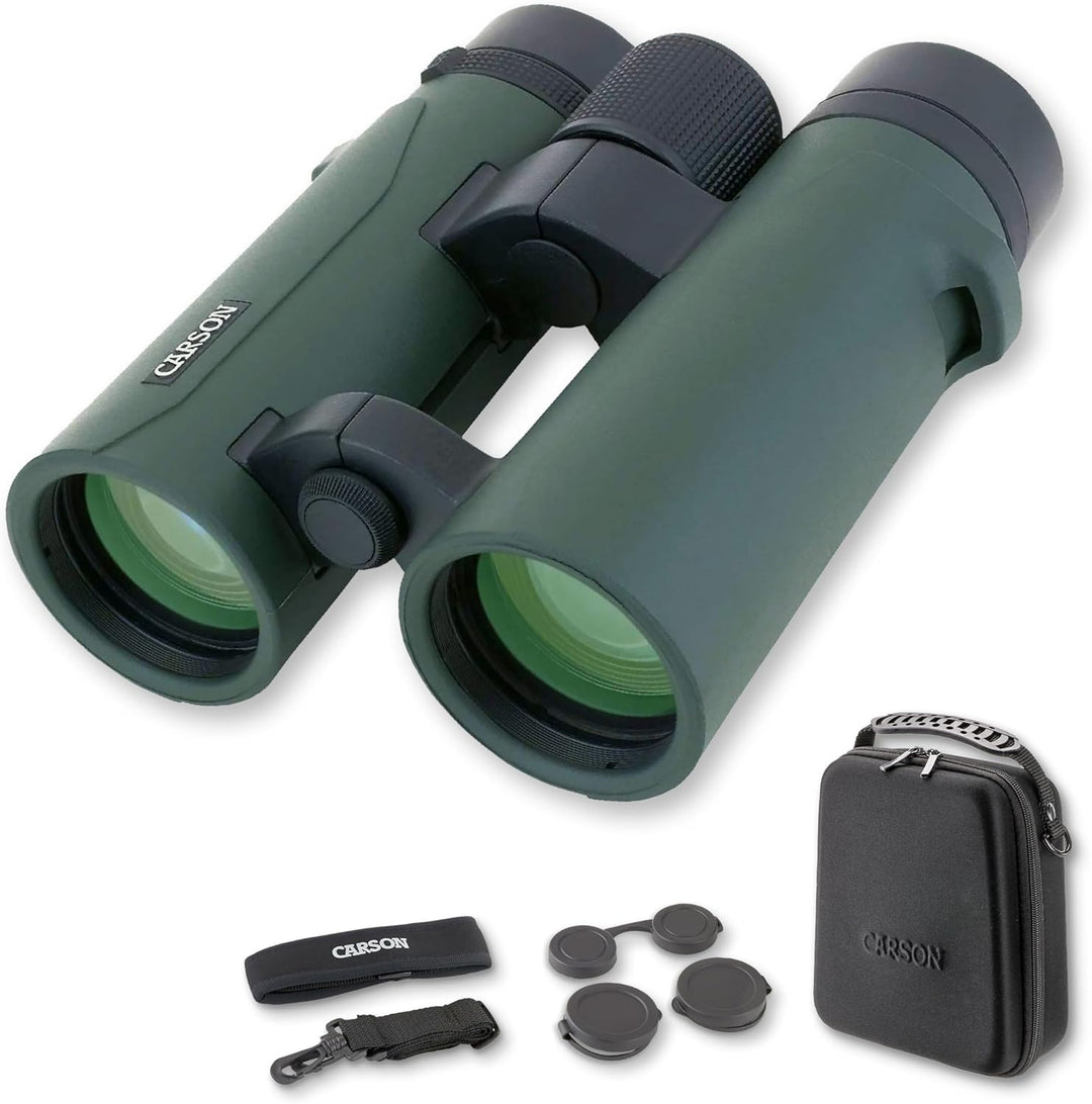Carson Baureihe RD 10x34mm Kompaktfernglas mit Doppelsteg, wasserdicht und mit extrem hoher Auflösun