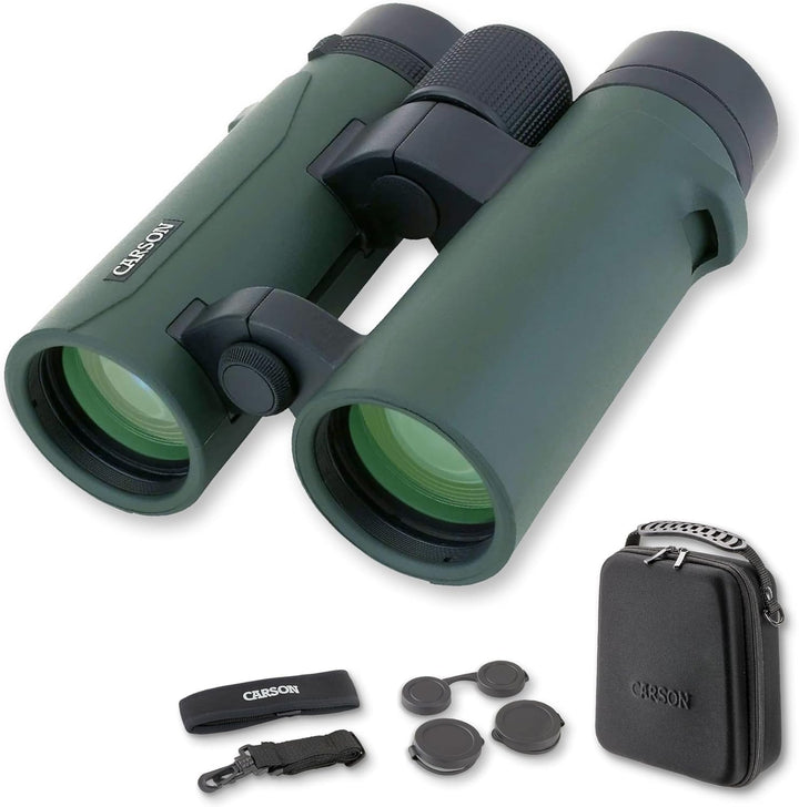 Carson Baureihe RD 10x34mm Kompaktfernglas mit Doppelsteg, wasserdicht und mit extrem hoher Auflösun