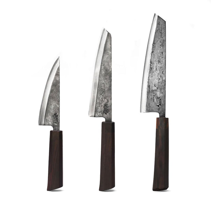 Black Chili MESSER »PIRATENSET« Extrem scharf - Handgeschmiedetes Küchenmesser-Set aus vietnamesisch