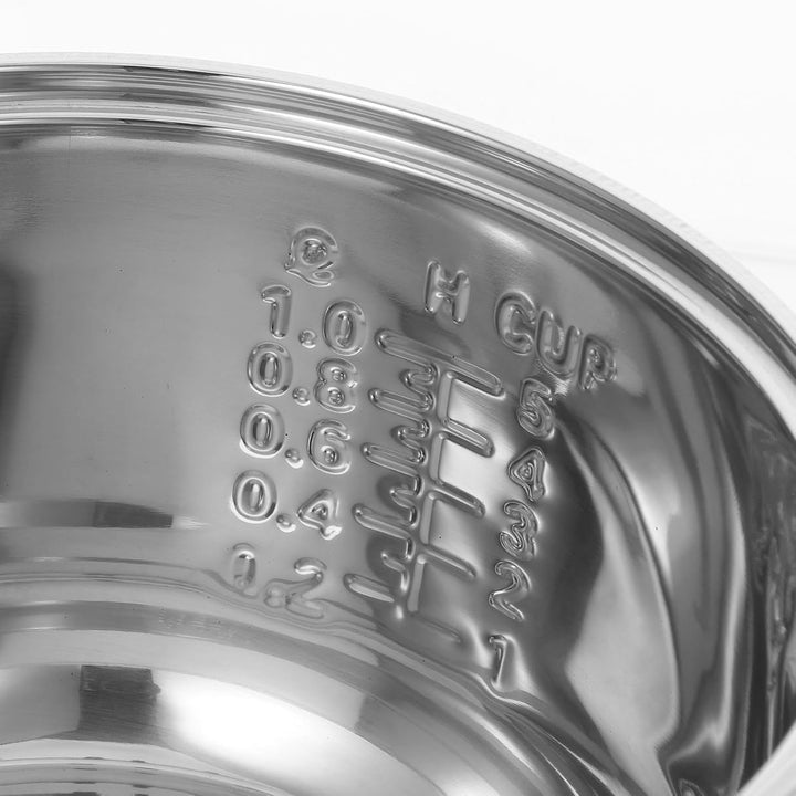 Amosfun Edelstahl Reiskocher Innentopf 2L Universal Ersatztopf FüR Elektrische Reiskocher Zum Kochen