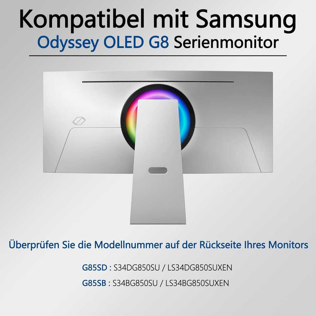 Odyssey OLED G8 Halterung kompatibel mit Samsung Odyssey OLED G8 34" Monitoren (Fit G85SB : LS34BG85