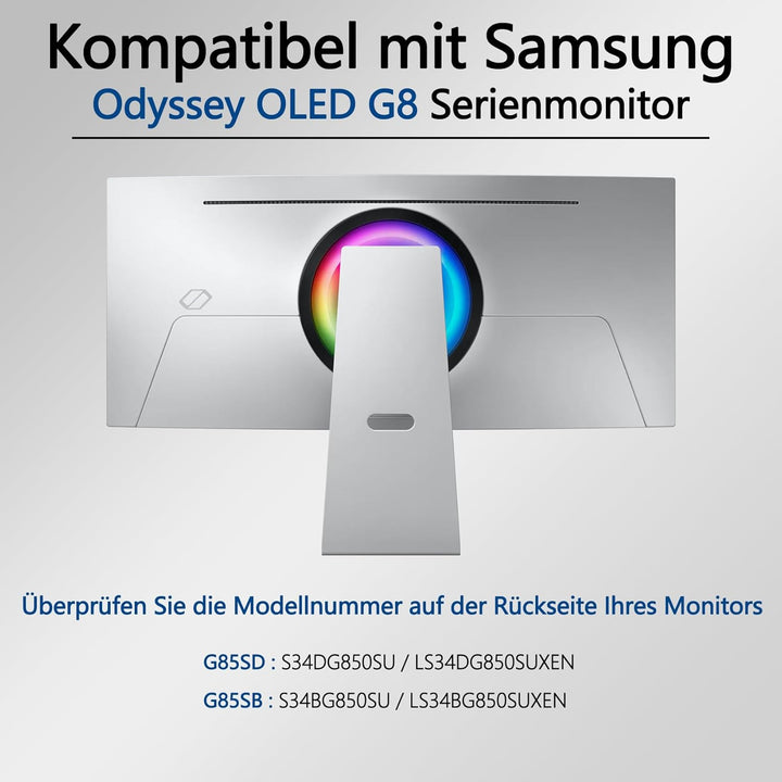 Odyssey OLED G8 Halterung kompatibel mit Samsung Odyssey OLED G8 34" Monitoren (Fit G85SB : LS34BG85