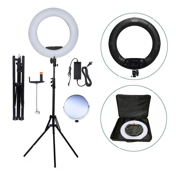 YIDOBLO FS-480II 5500K Bio-Farbkamera Foto / Studio / Telefon / Video 18 '' 480 LED Ringlicht LED La