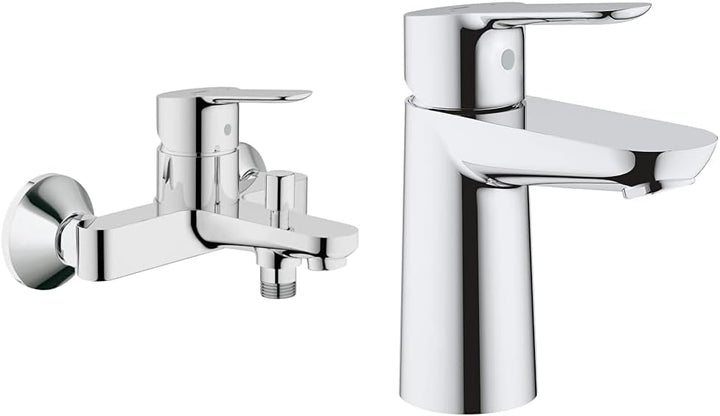 GROHE BauEdge | Badarmatur - Einhand-Wannenbatterie, mit automatischer Umstellung für Badewanne und