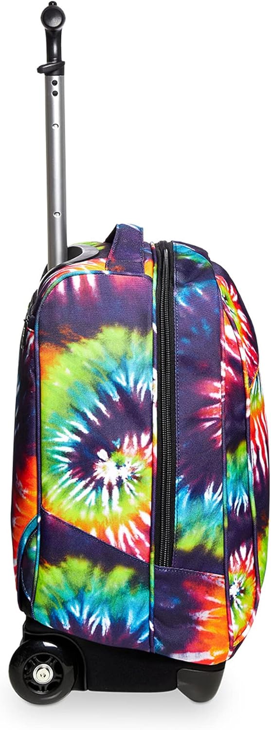 TROLLEY INVICTA TIE&DYE, 2 in 1, Schulranzen mit Rollen, Rucksack mit Trolleyfunktion für Kinder, ab