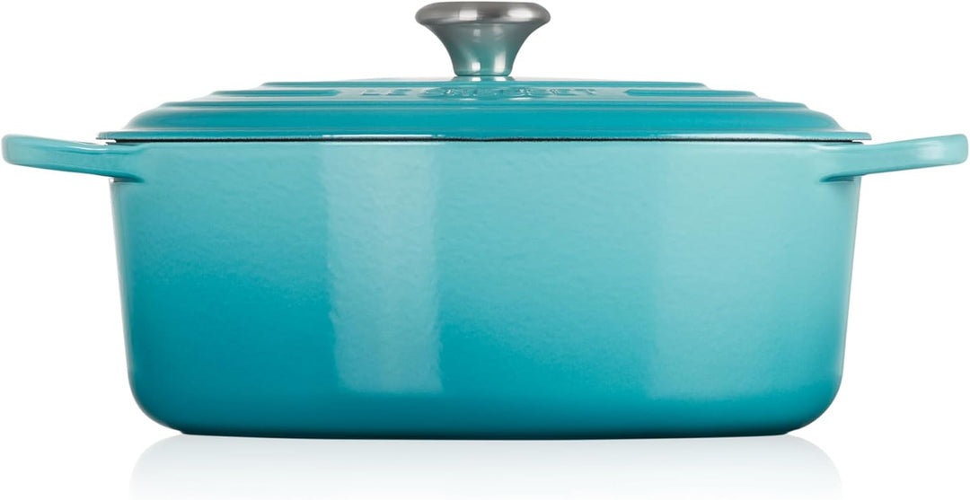 Le Creuset Signature Gusseisen-Bräter mit Deckel, Ø 31 cm, Oval, Für alle Herdarten und Induktion ge