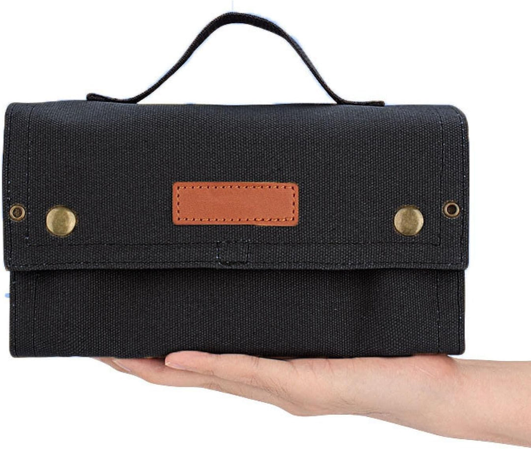 Gewürzgläser Set mit 10 Gewürzgläser, Gewürzdosen für Camping, Tragbare Gewürztasche, Gewürz-Aufbewa