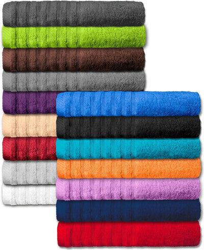 CelinaTex Pisa Handtuch-Set 2teilig 1x 70 x 140 cm 1x 80 x 200 cm pfirsich Baumwolle Frottee Handtuc