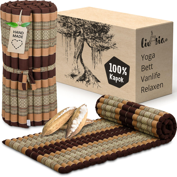 livasia Rollmatte Rollmatratze M schmal Einzelbett - 200x75x4,5cm - Gästebett Gästematratze 1 Person
