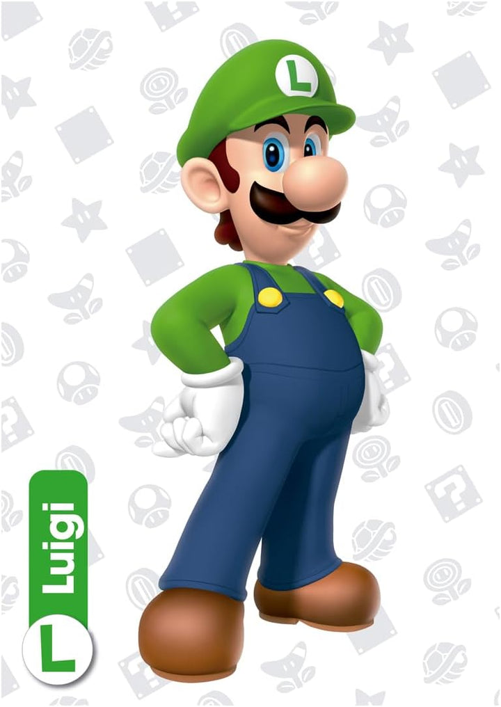Panini 13385 Super Mario Trading Cards Box mit 18 Hüllen (8 Karten) Stickertüte, Mehrfarbig, OneSize