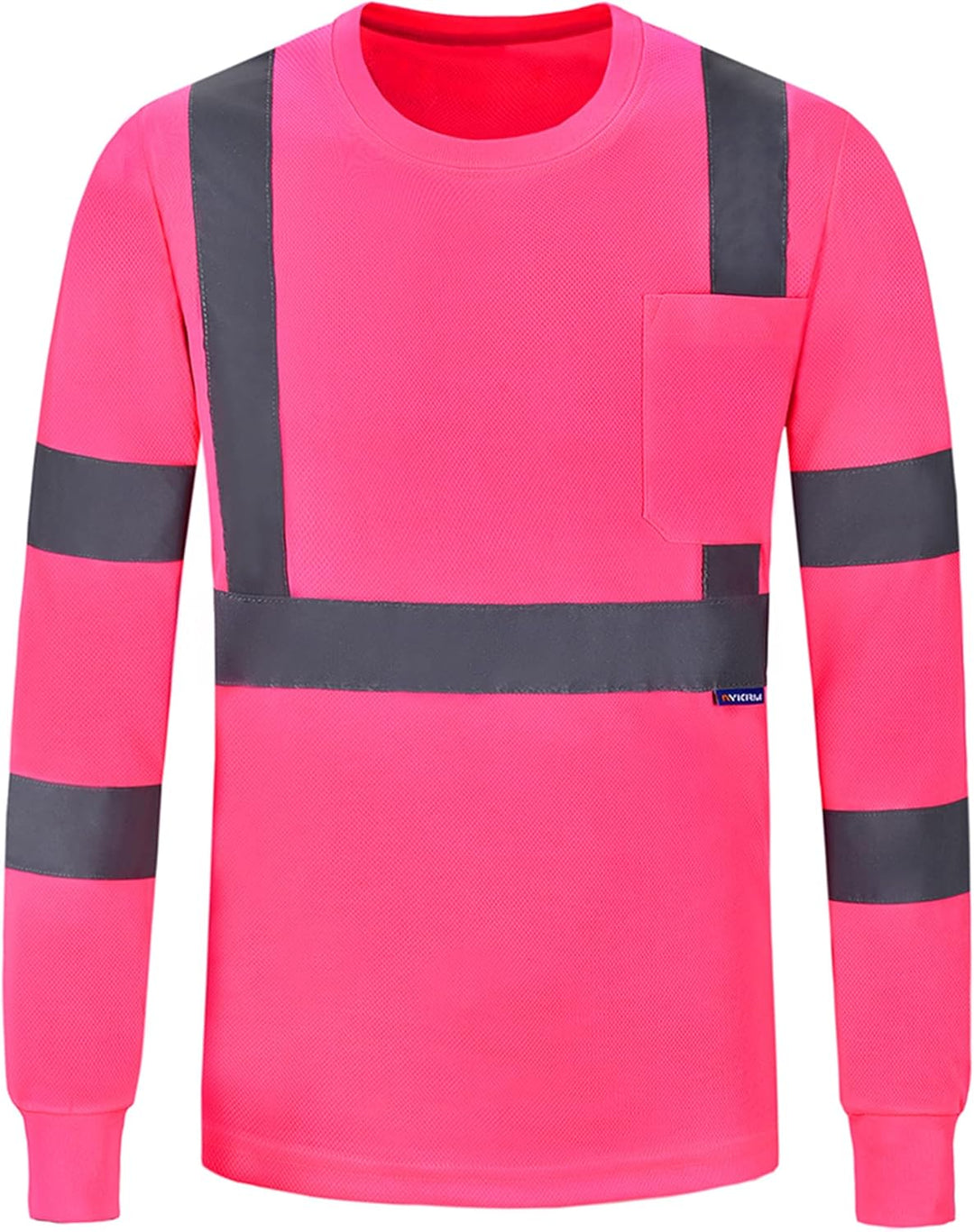 Warnschutz Shirt Langarm warn t Shirts Warnschutz Arbeitskleidung Eu-rosa-langarm L, Eu-rosa-langarm