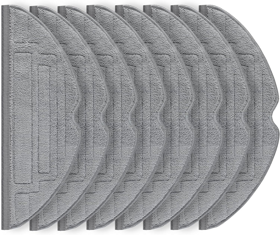 8 Stück Wischtücher für Roborock S8 Pro Ultra Saugroboter, Silberionen Mikrofaser VibraRise 2.0 Wisc