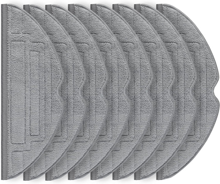 8 Stück Wischtücher für Roborock S8 Pro Ultra Saugroboter, Silberionen Mikrofaser VibraRise 2.0 Wisc