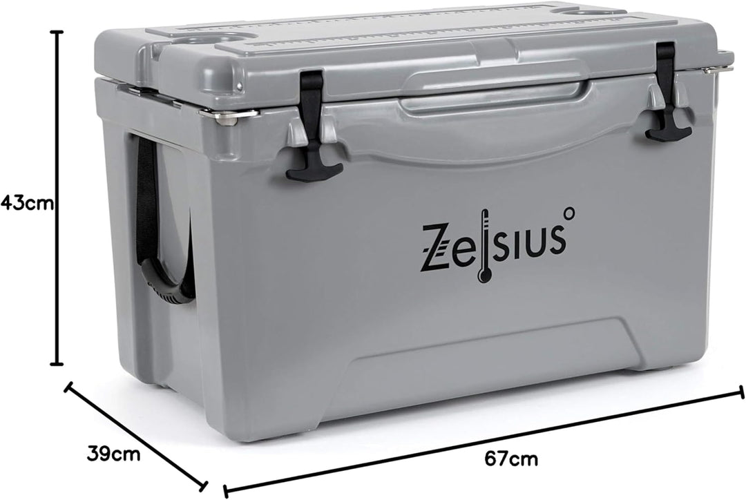 Zelsius Kühlbox 50 Liter | Coolbox | Tragbare Cooling Box ideal für Auto Camping Urlaub Angeln Freiz