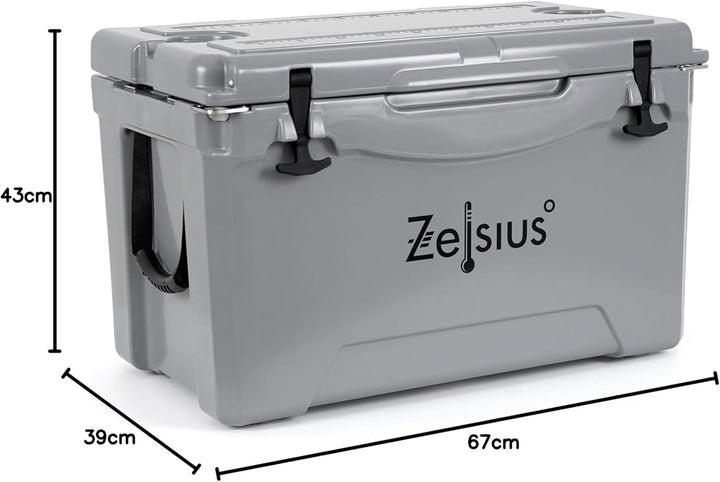 Zelsius Kühlbox 50 Liter | Coolbox | Tragbare Cooling Box ideal für Auto Camping Urlaub Angeln Freiz