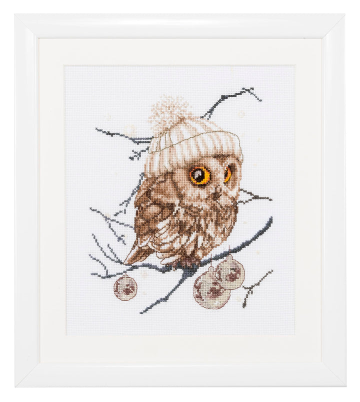 Thea Gouverneur - Kreuzstich-Set - Whoo..Who..It's Winter - Aida - 16 Count - Für Erwachsene - 743A