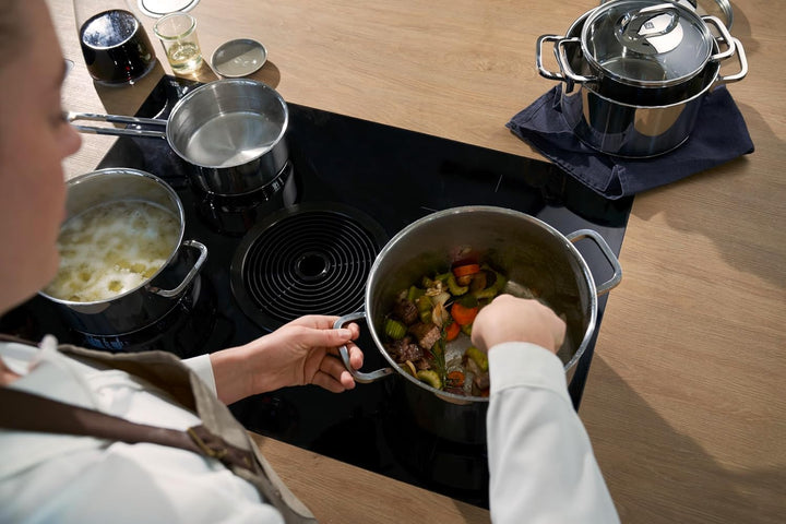 ZWILLING Quadro Kochtopf-Set, 5-teilig, 4 Deckel, Induktionsgeeignet, Edelstahl, Silber, 60 x 50 x 3