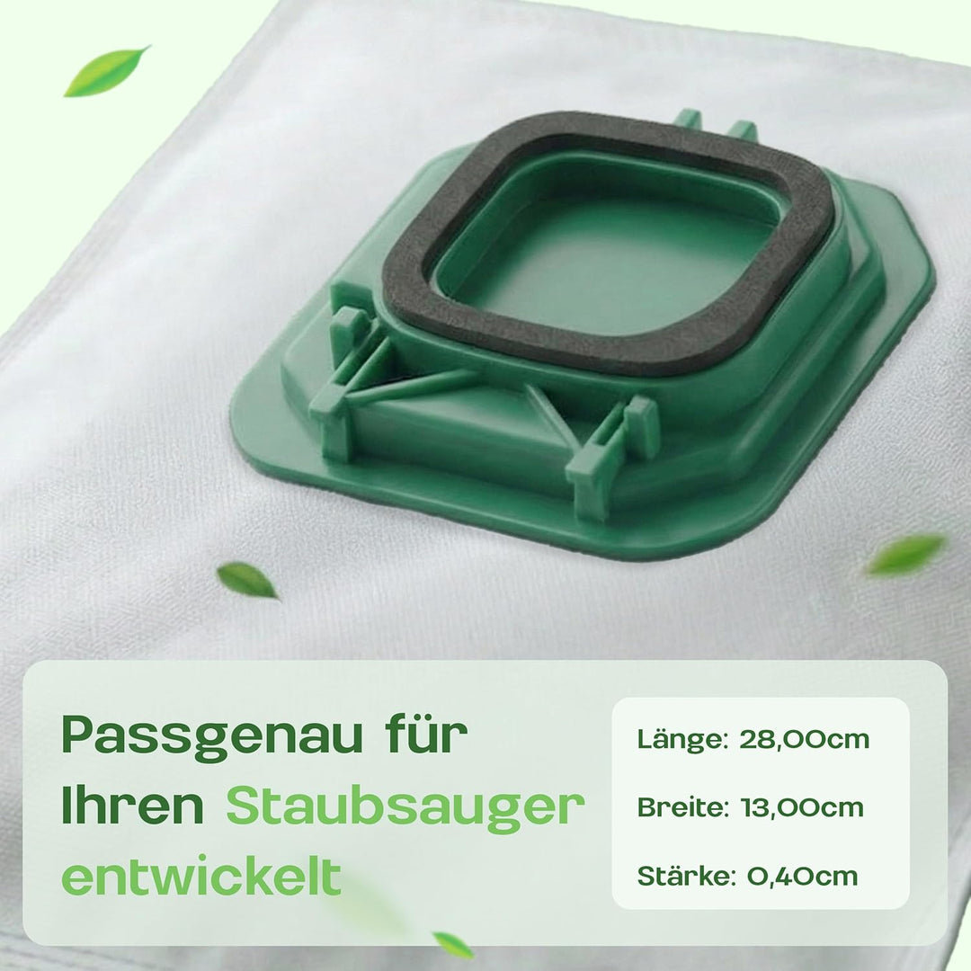 12 Staubsaugerbeutel passend für Vorwerk Staubbeutel FP140, FP150, Kobold VK 140, VK 150, mehrlagige