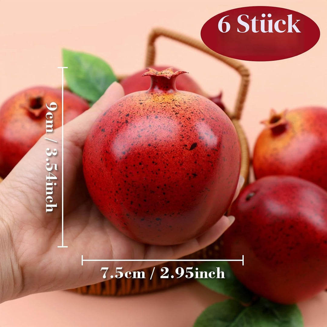 Künstliche Granatapfel-Dekoration, lebensechte realistische Simulation, künstliche Früchte, Schrank,