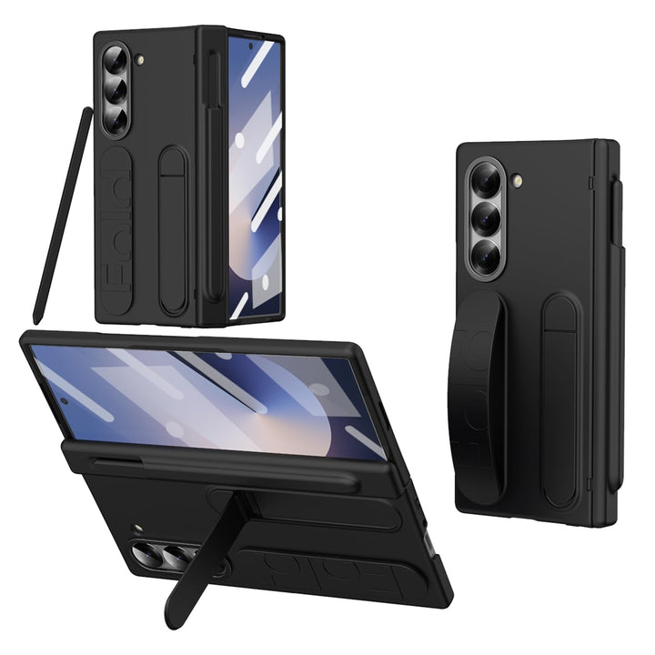 NINKI für Samsung Galaxy Z Fold 5 Hülle mit Armband Samsung Fold 5 hülle mit Displayschutz Galaxy z