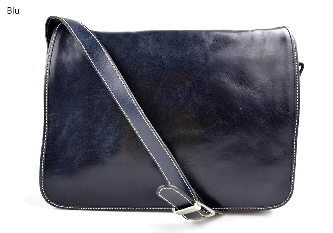 Leder messenger tasche umhängetasche kuriertasche schultertasche aktentasche messenger ledertasche l