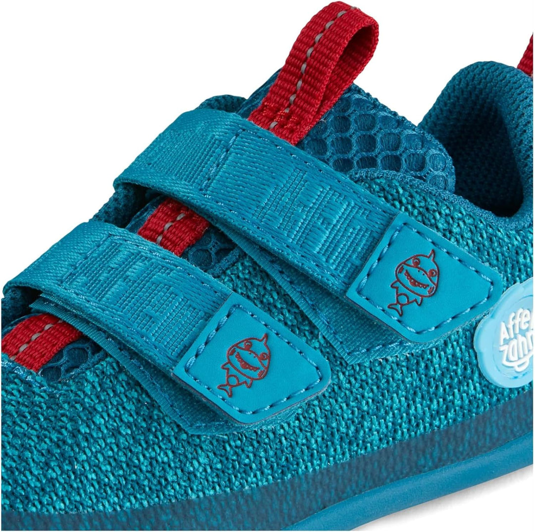 Affenzahn Minimal Sneaker Knit Happy, Hai Blau
