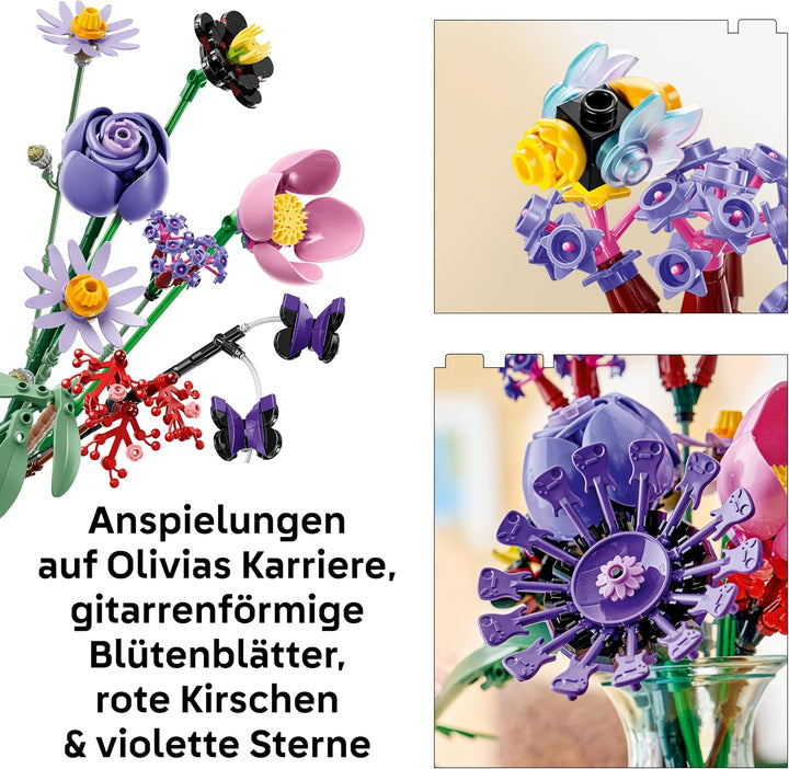 LEGO Botanicals Editions Olivia Rodrigos Blumenstrauss - 11 künstliche Blumen mit Rosen &amp; Tulpen - Z