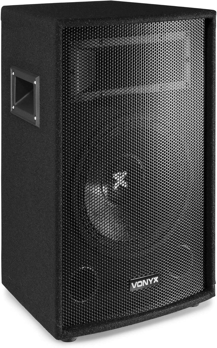 Vonyx SL12 - PA-Lautsprecher 600 Watt - passiver Lautsprecher, 12 Zoll DJ Speaker Passivbox, DJ Laut